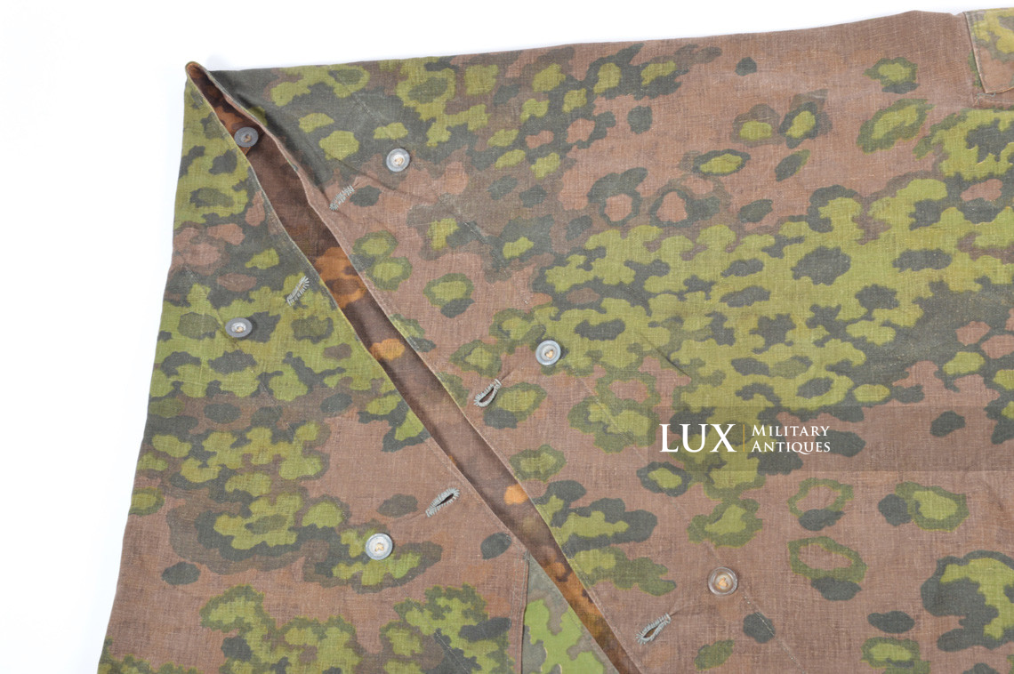 Late-war Waffen-SS camouflage shelter quarter/poncho, « Oakleaf » - photo 9