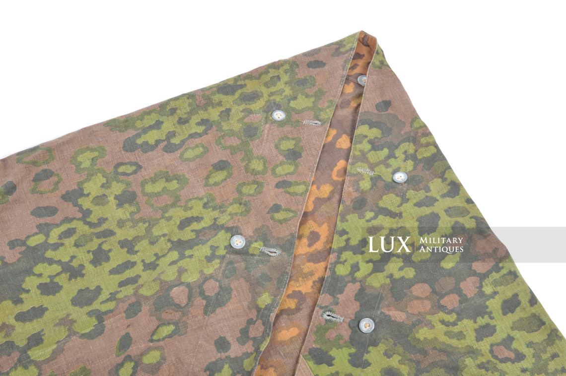 Late-war Waffen-SS camouflage shelter quarter/poncho, « Oakleaf » - photo 11