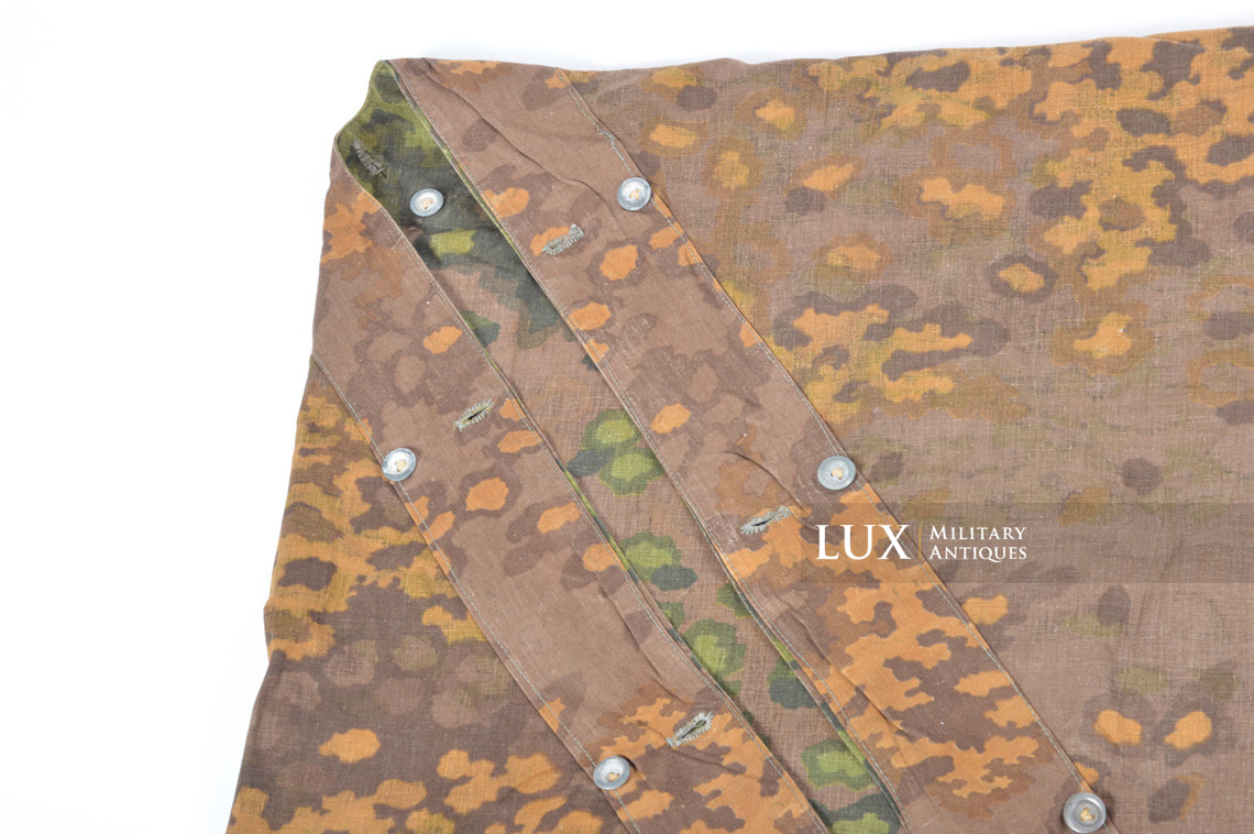 Late-war Waffen-SS camouflage shelter quarter/poncho, « Oakleaf » - photo 24