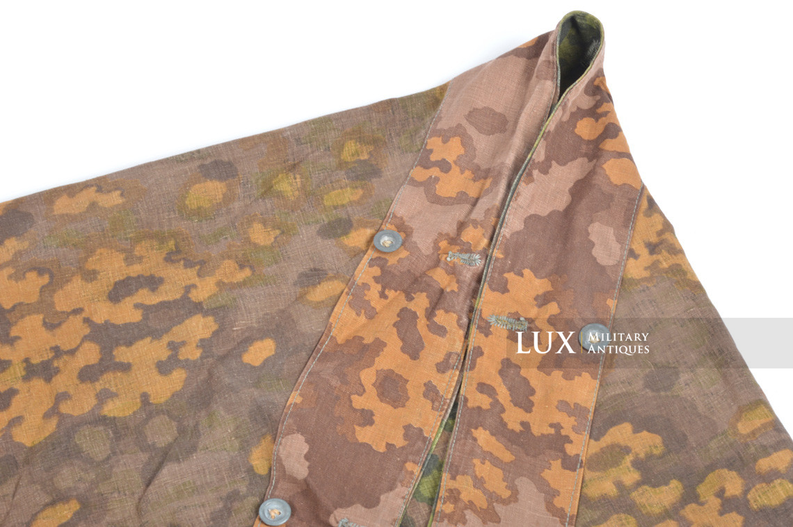 Late-war Waffen-SS camouflage shelter quarter/poncho, « Oakleaf » - photo 26