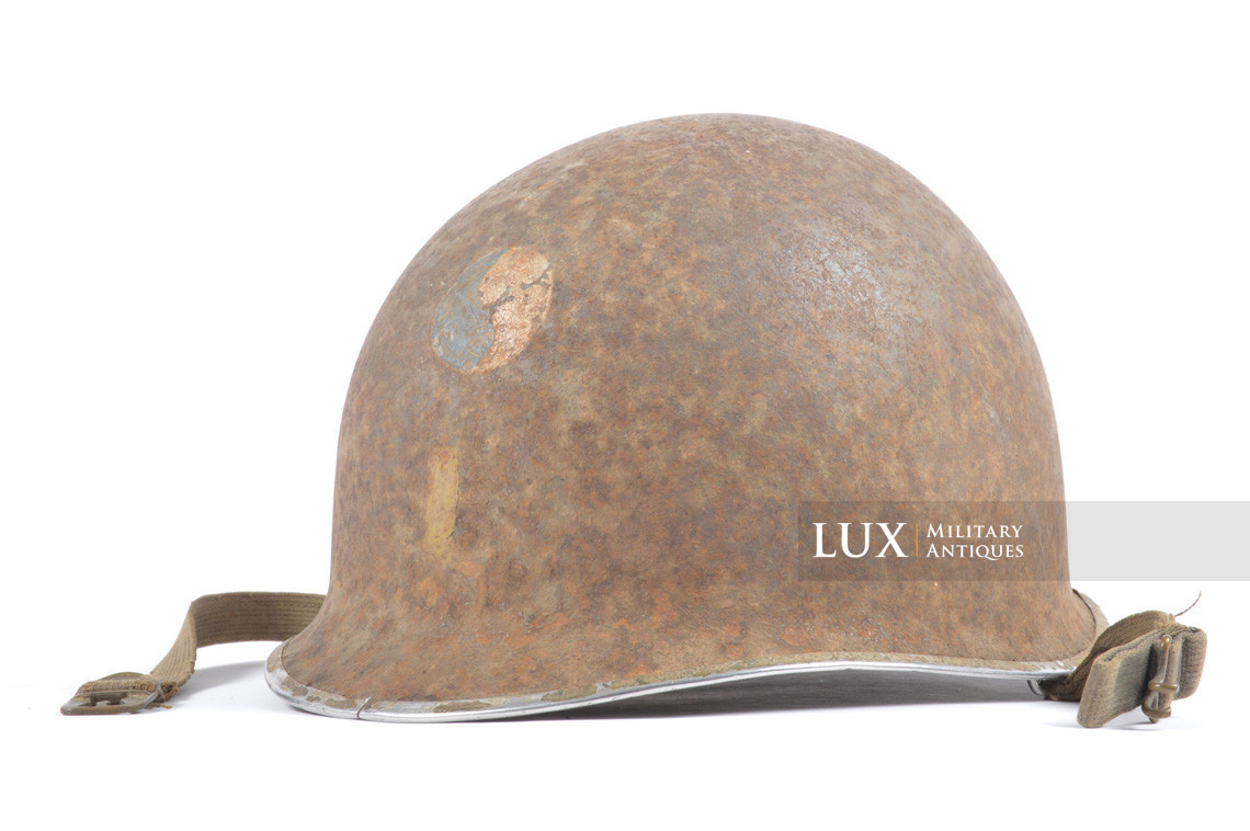 Historical USM1 2nd Lieutenant helmet, 29th Infantry Division, « woodwork find / untouched » - photo 4
