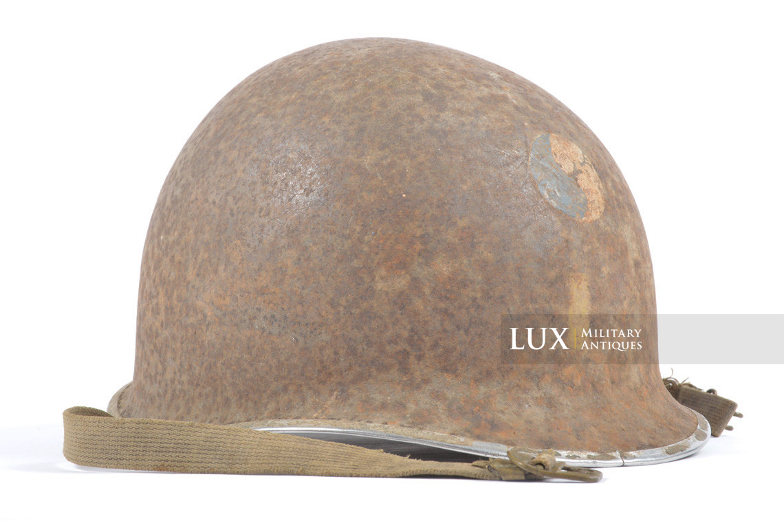Historical USM1 2nd Lieutenant helmet, 29th Infantry Division, « woodwork find / untouched » - photo 8