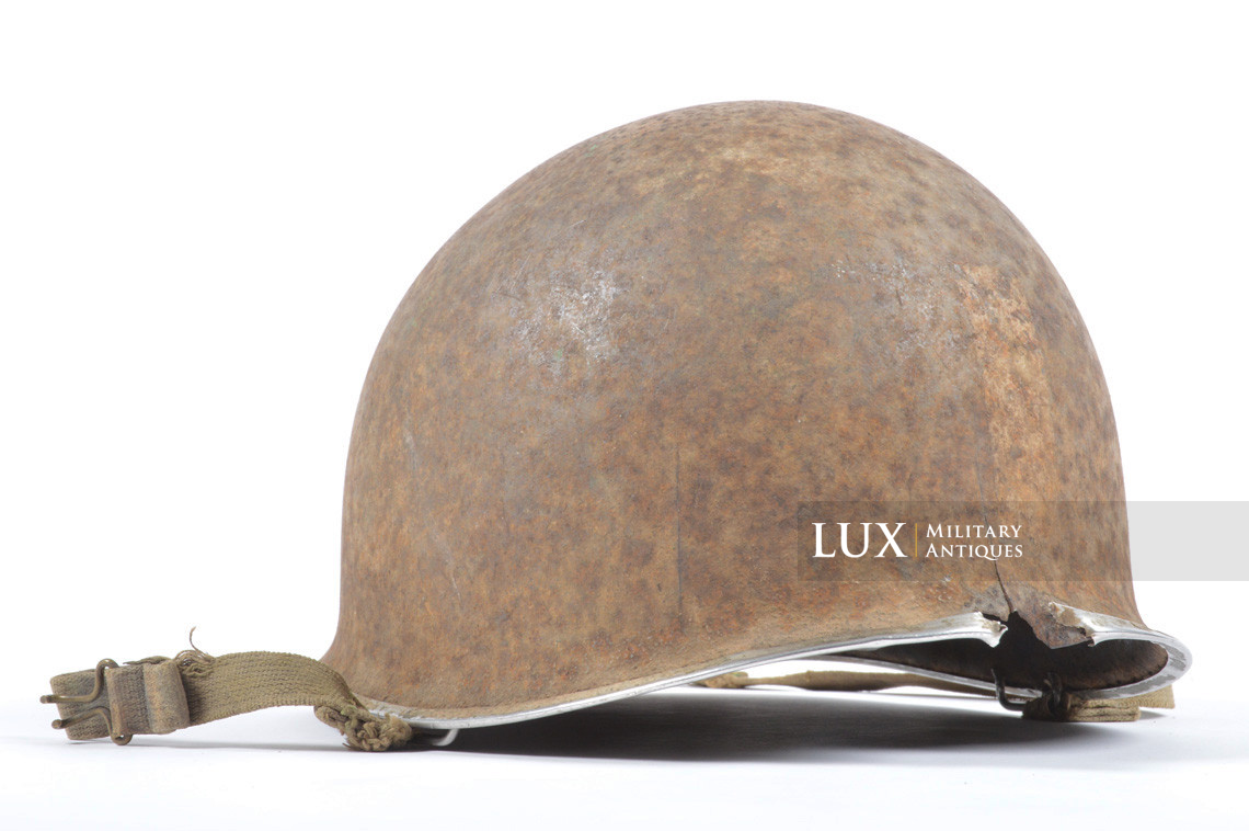 Historical USM1 2nd Lieutenant helmet, 29th Infantry Division, « woodwork find / untouched » - photo 12