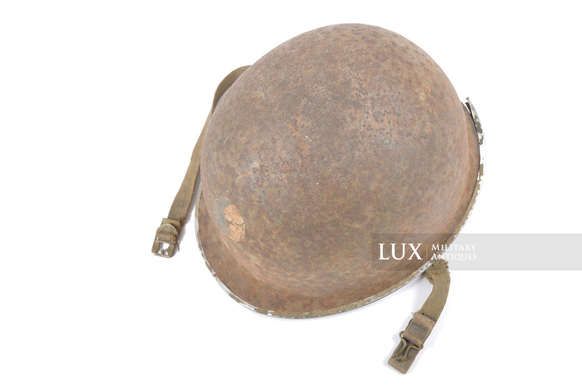 Historical USM1 2nd Lieutenant helmet, 29th Infantry Division, « woodwork find / untouched » - photo 14
