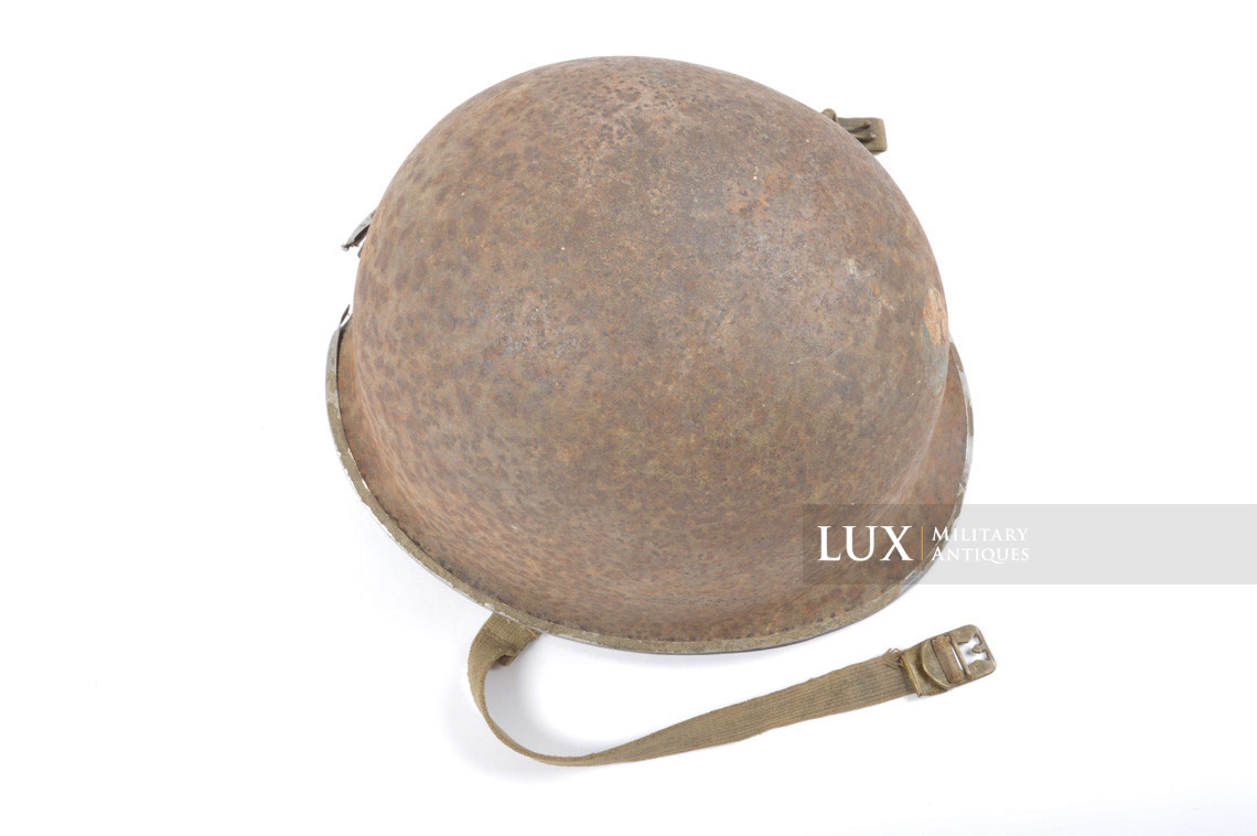 Historical USM1 2nd Lieutenant helmet, 29th Infantry Division, « woodwork find / untouched » - photo 15