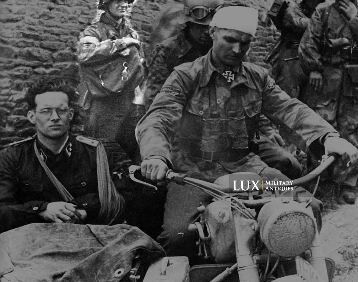 Rare ensemble allemand fin de guerre de porte-caisses MG34/42 en toile - photo 8