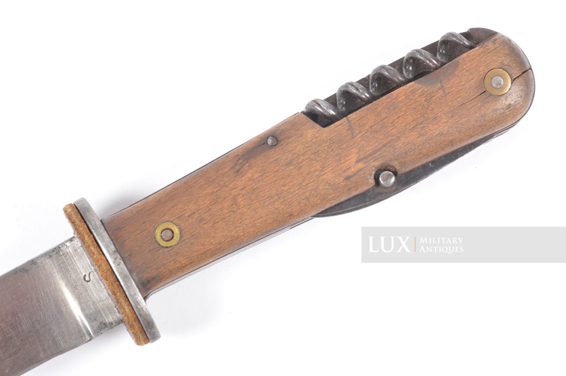 Rare couteau de combat allemand Luftwaffe multi-outils, « S » - photo 12