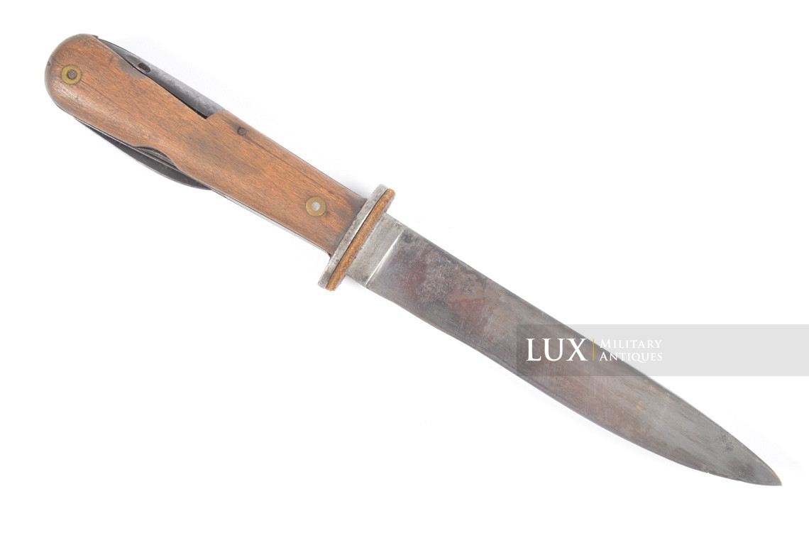 Rare couteau de combat allemand Luftwaffe multi-outils, « S » - photo 14