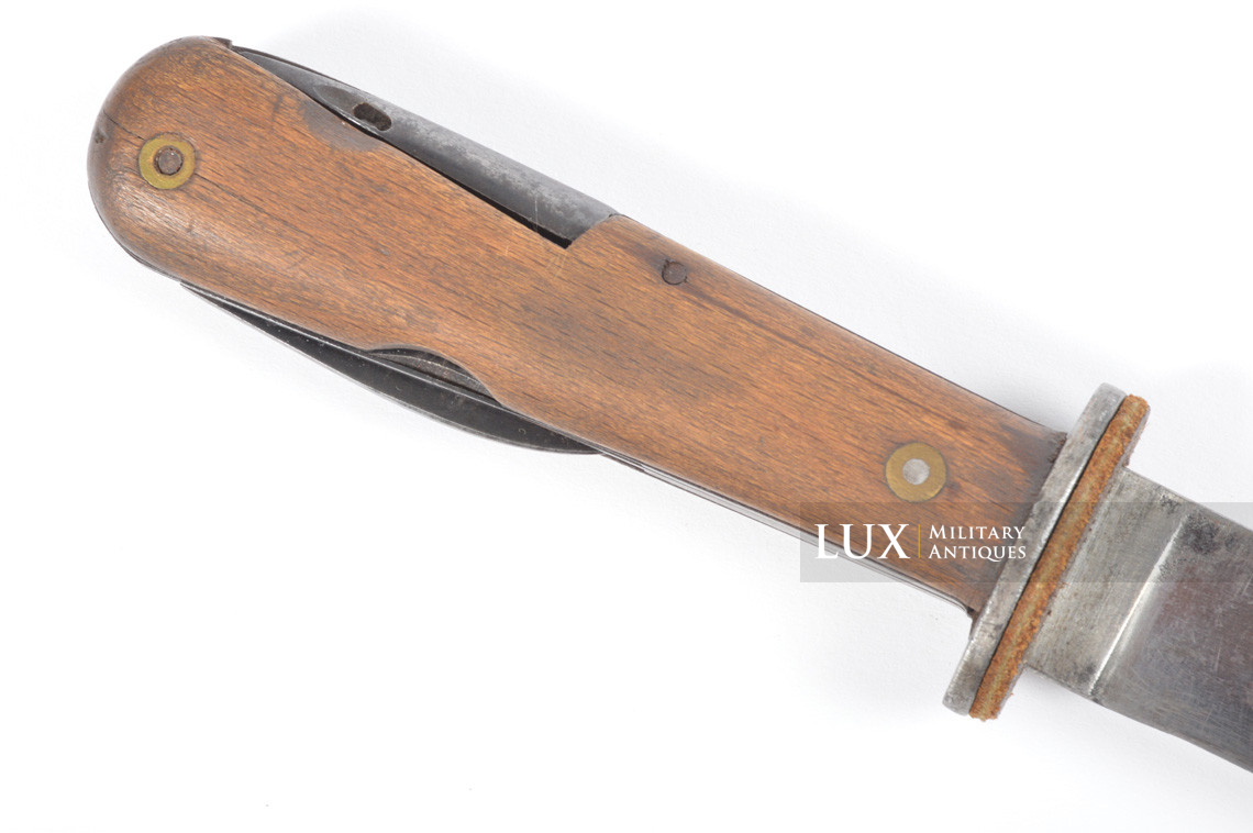 Rare couteau de combat allemand Luftwaffe multi-outils, « S » - photo 15