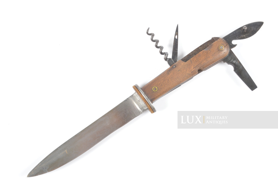 Rare couteau de combat allemand Luftwaffe multi-outils, « S » - photo 4