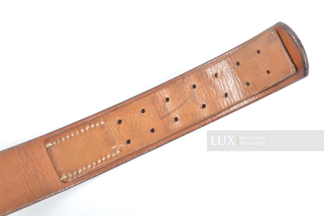 Mid-war Heer / Waffen-SS leather belt - Lux Military Antiques - photo 12