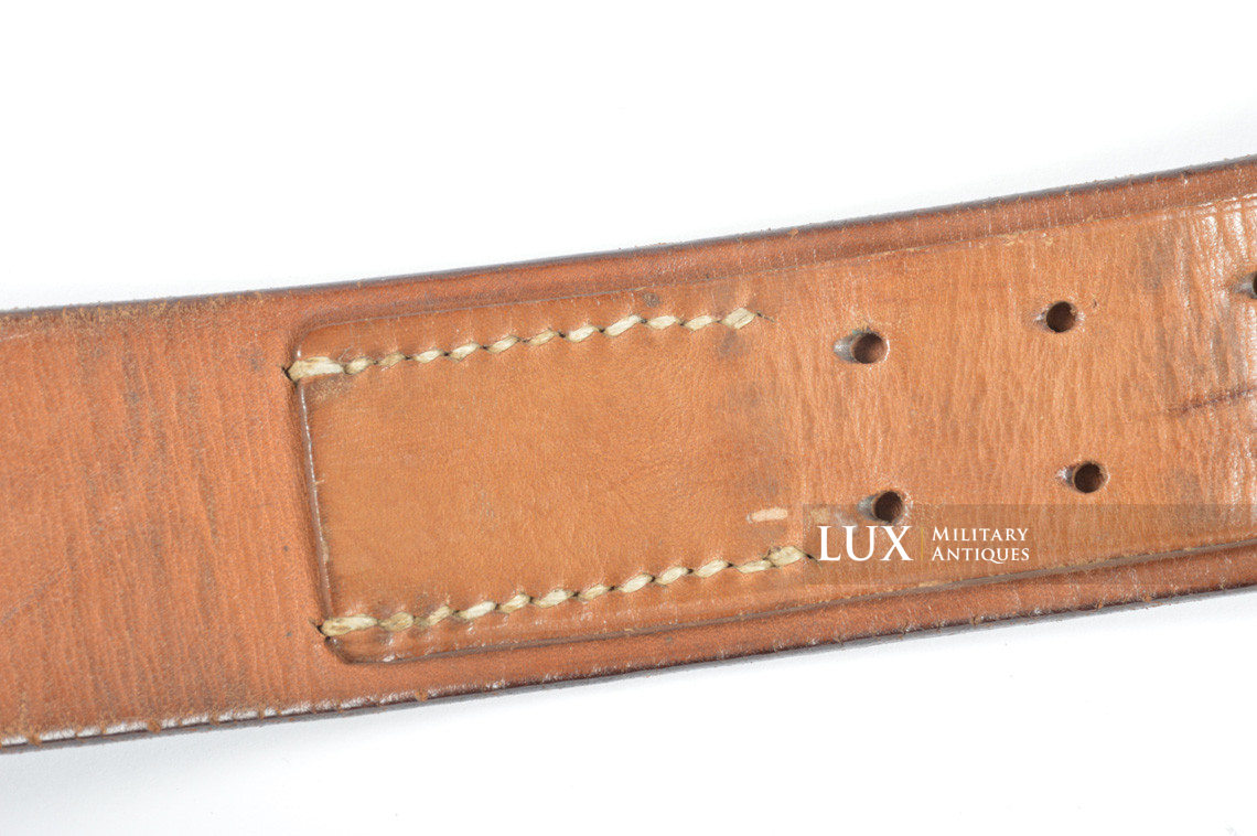 Mid-war Heer / Waffen-SS leather belt - Lux Military Antiques - photo 12