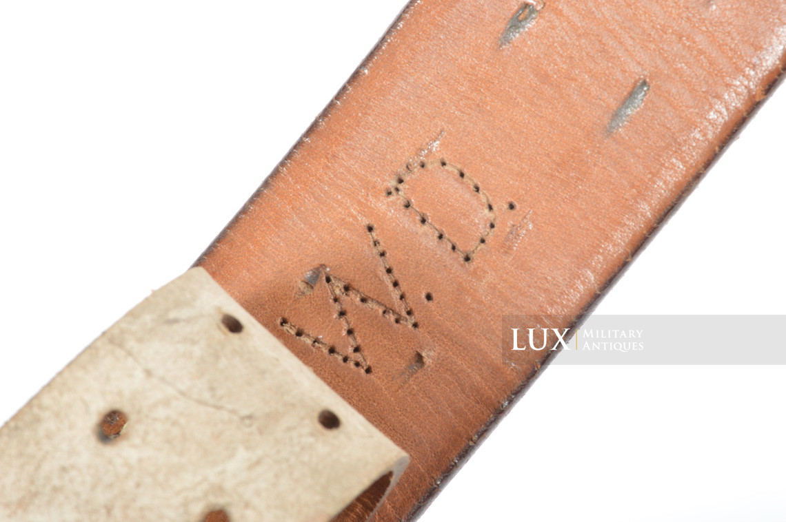 Mid-war Heer / Waffen-SS leather belt - Lux Military Antiques - photo 13