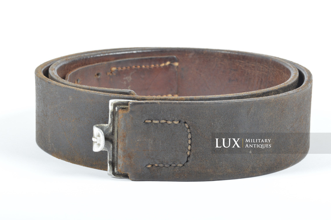 Early German leather belt in blackened leather, « 1937 » - photo 4