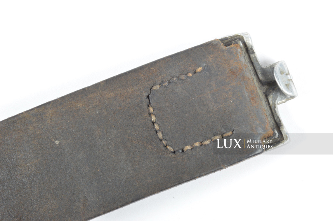Early German leather belt in blackened leather, « 1937 » - photo 7