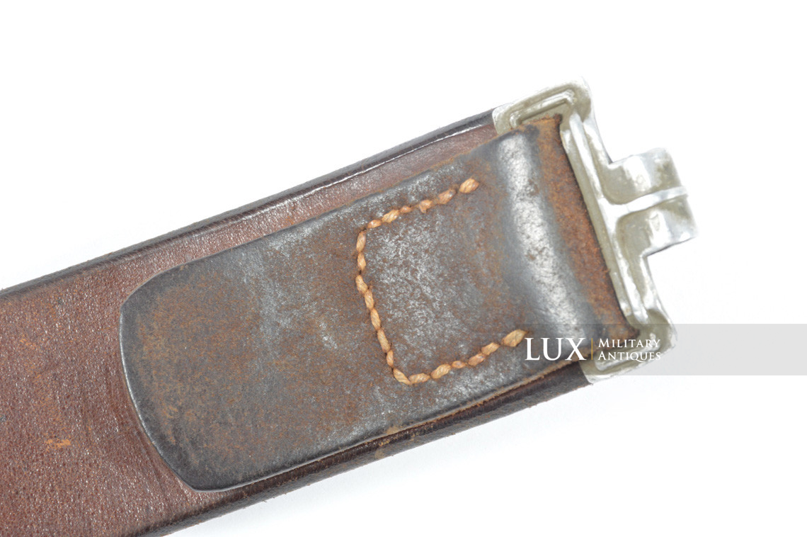 Early German leather belt in blackened leather, « 1937 » - photo 8