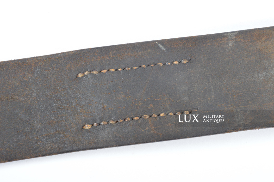 Early German leather belt in blackened leather, « 1937 » - photo 11