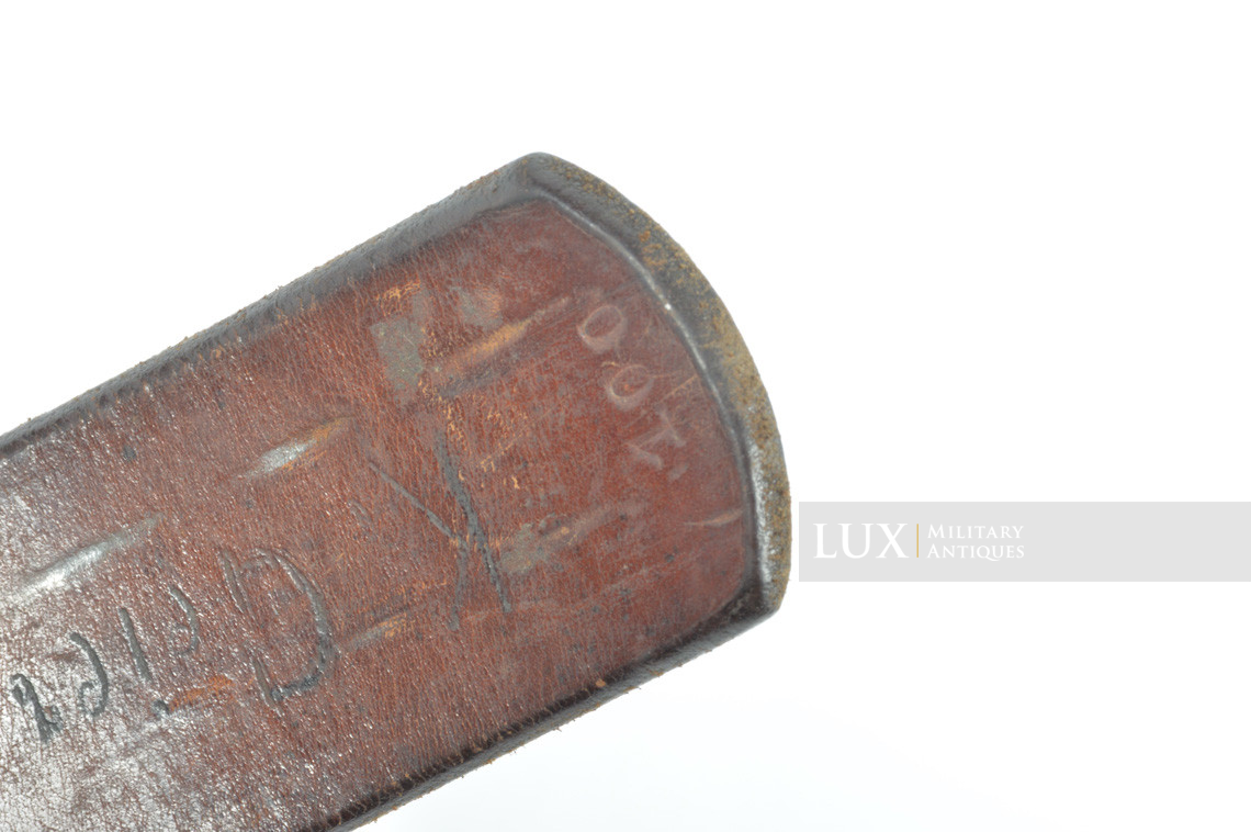 Early German leather belt in blackened leather, « 1937 » - photo 15