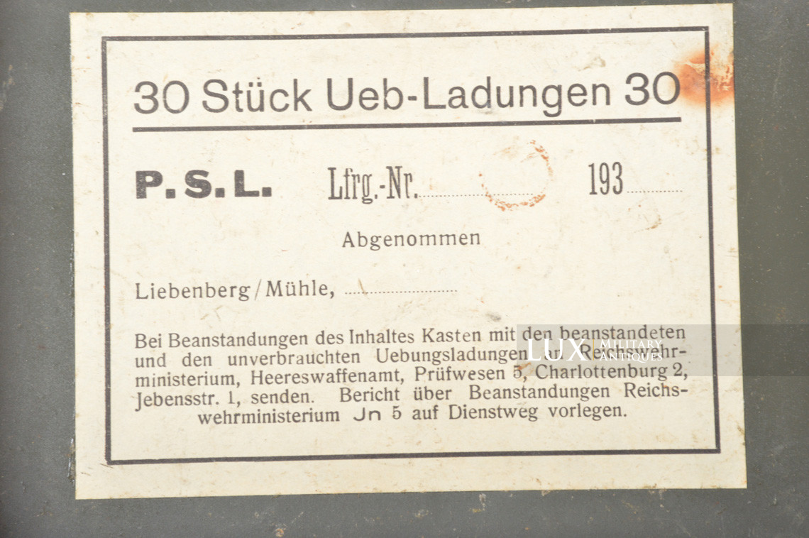 German training charges case, « Übungsladungen 30 » - photo 15
