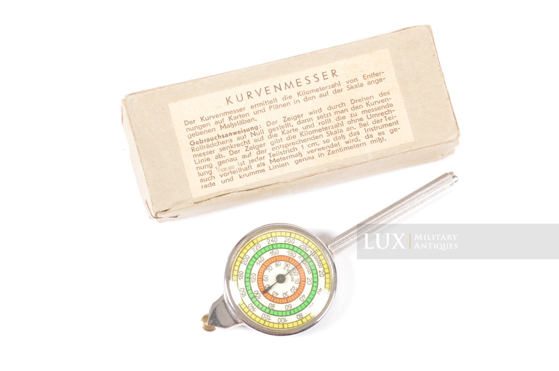 Accessoire allemand de mesure de distance sur carte, « Kurvenmesser » - photo 4