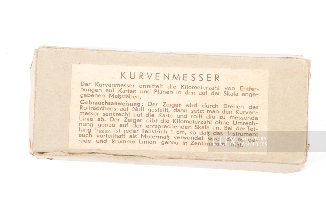 Accessoire allemand de mesure de distance sur carte, « Kurvenmesser » - photo 11