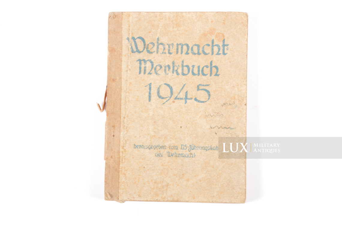 Agenda de poche allemand, « Wehrmacht Merkbuch 1945 » - photo 4