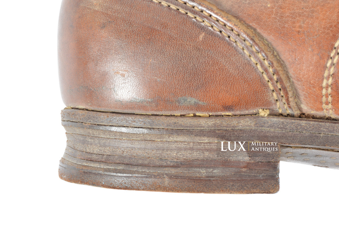 Unissued Waffen-SS mountain trooper’s ankle boots, « Wefsels » - photo 19