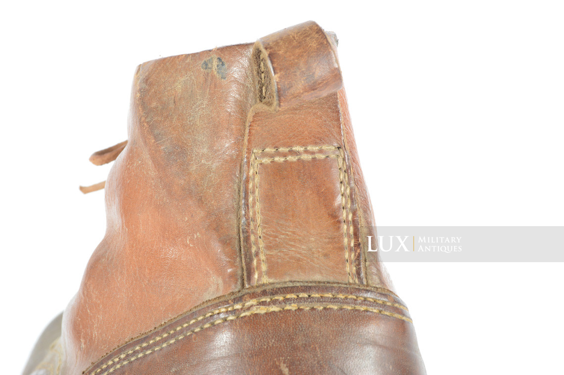 Unissued Waffen-SS mountain trooper’s ankle boots, « Wefsels » - photo 23