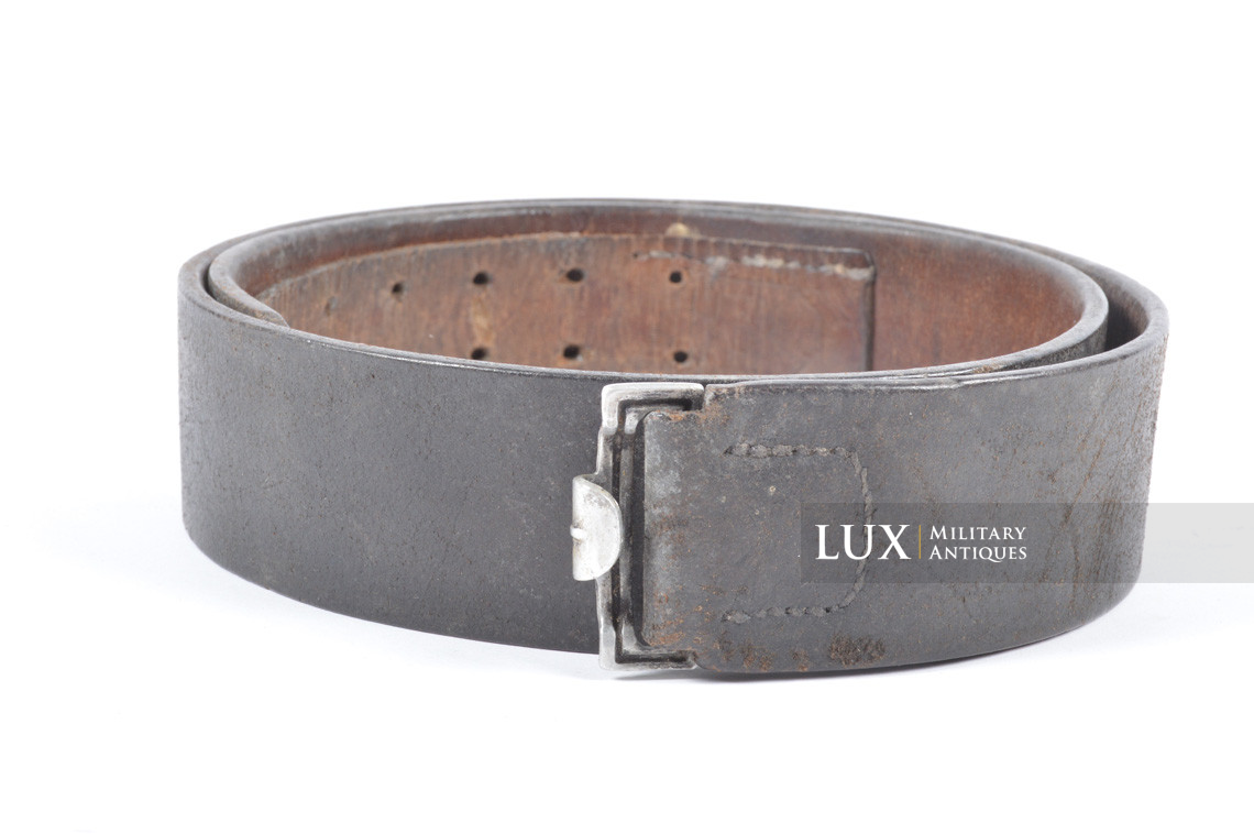 Early German leather belt in blackened leather, « 1938 » - photo 4