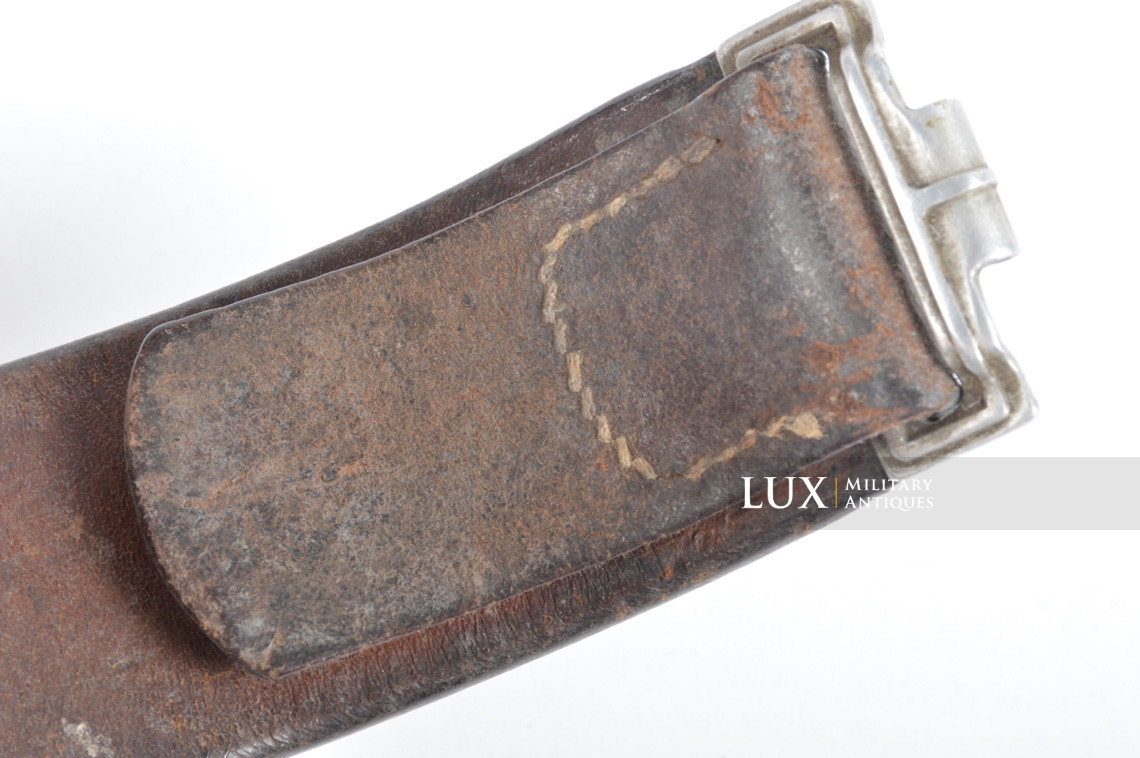 Early German leather belt in blackened leather, « 1938 » - photo 8