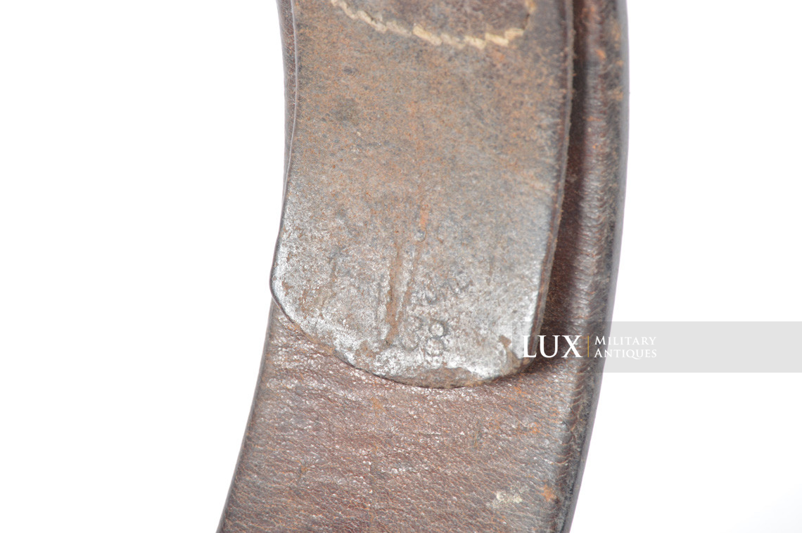 Early German leather belt in blackened leather, « 1938 » - photo 9