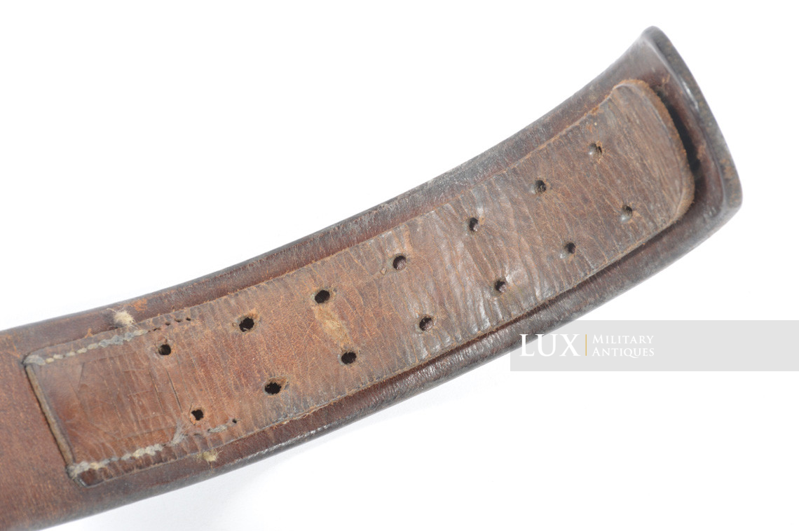 Early German leather belt in blackened leather, « 1938 » - photo 11
