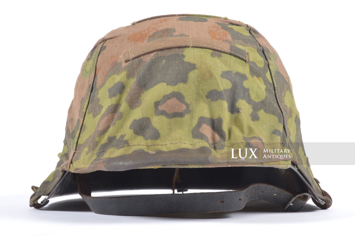 Ensemble casque et couvre casque Waffen-SS fin de guerre, camouflage feuille de chêne - photo 8