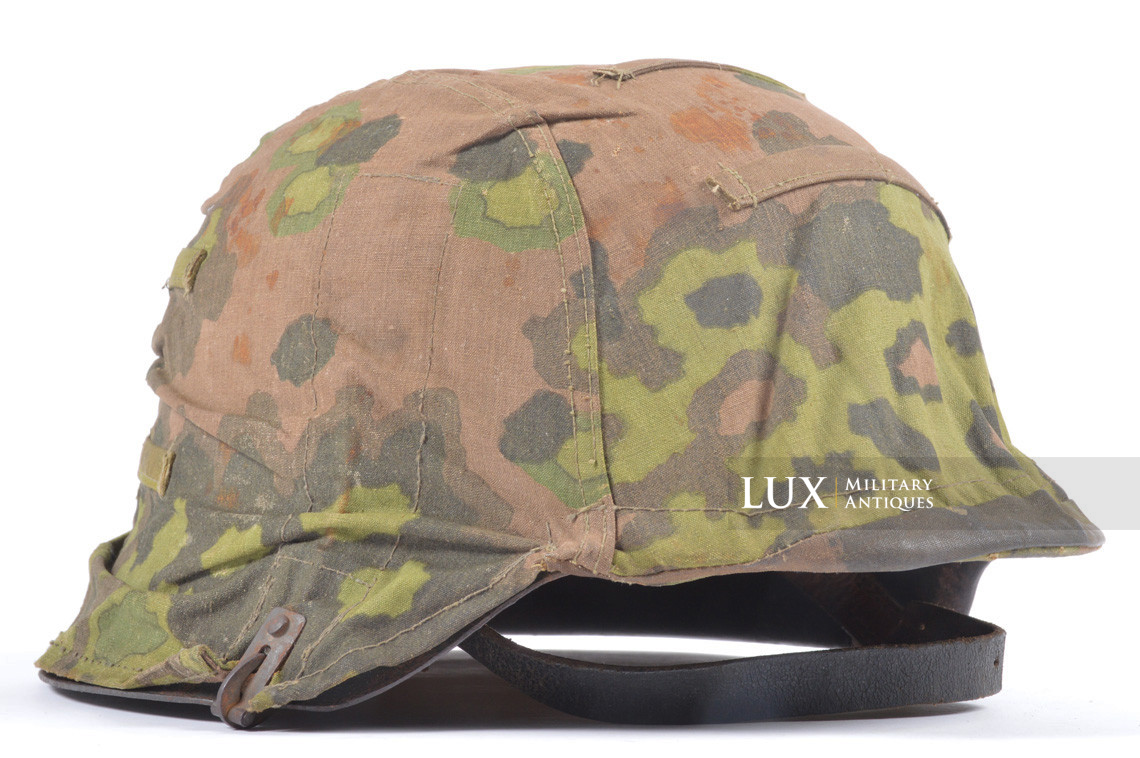 Ensemble casque et couvre casque Waffen-SS fin de guerre, camouflage feuille de chêne - photo 7