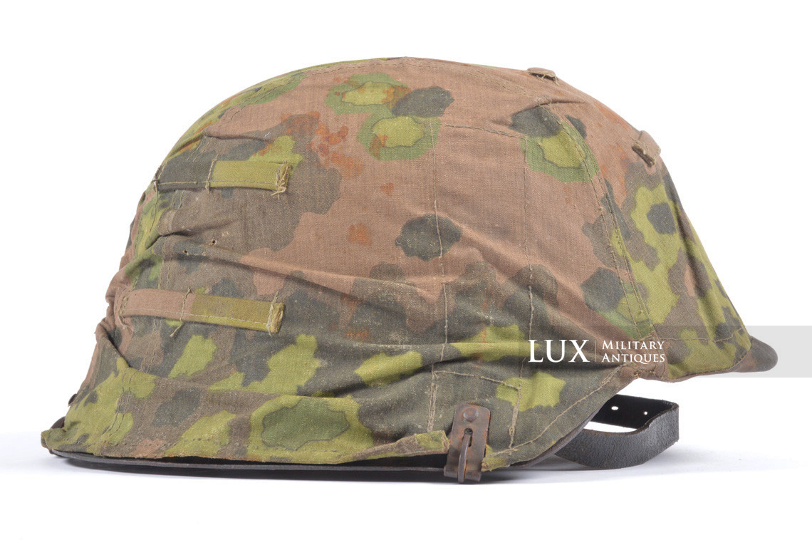 Ensemble casque et couvre casque Waffen-SS fin de guerre, camouflage feuille de chêne - photo 4