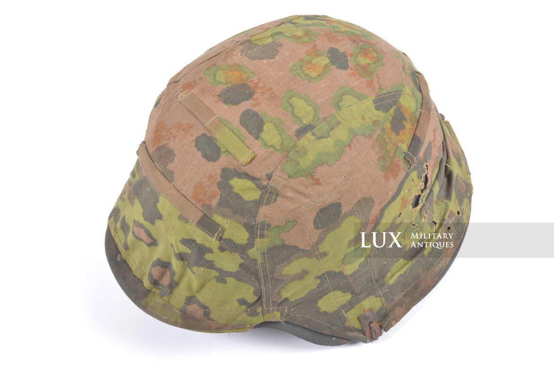 Ensemble casque et couvre casque Waffen-SS fin de guerre, camouflage feuille de chêne - photo 14