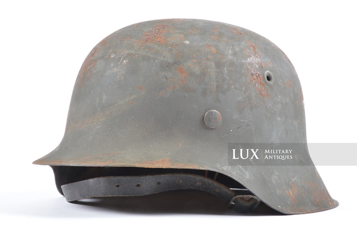 Ensemble casque et couvre casque Waffen-SS fin de guerre, camouflage feuille de chêne - photo 53