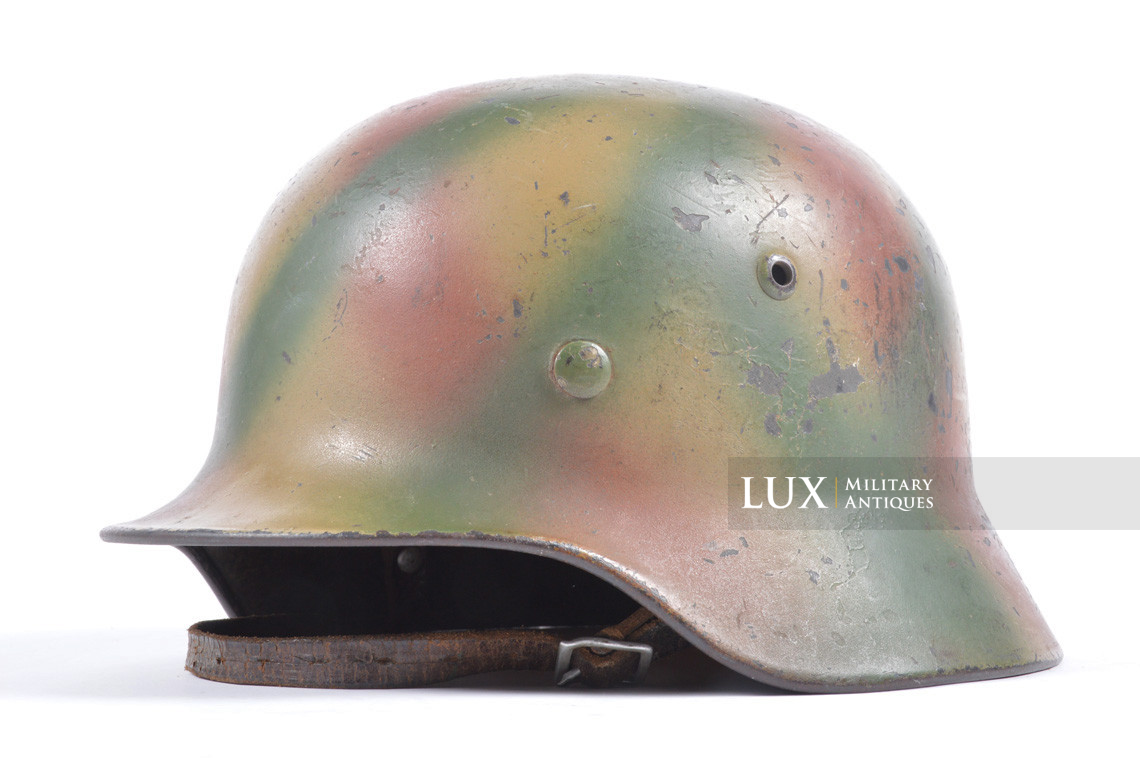 M35 Luftwaffe three tone Normandy spray camouflage helmet - photo 9
