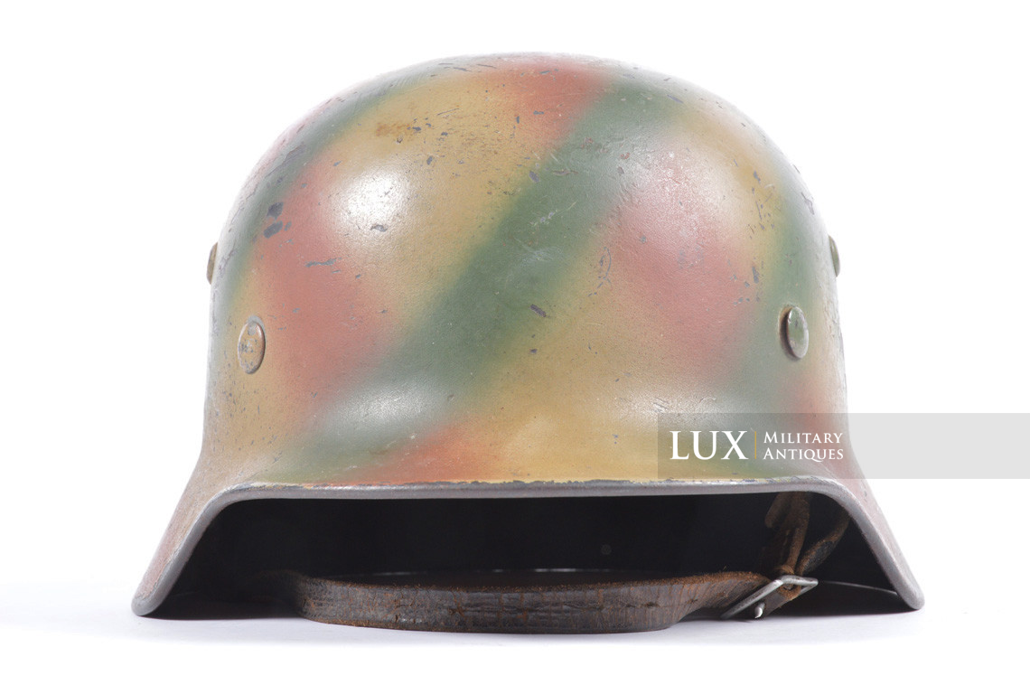 M35 Luftwaffe three tone Normandy spray camouflage helmet - photo 8