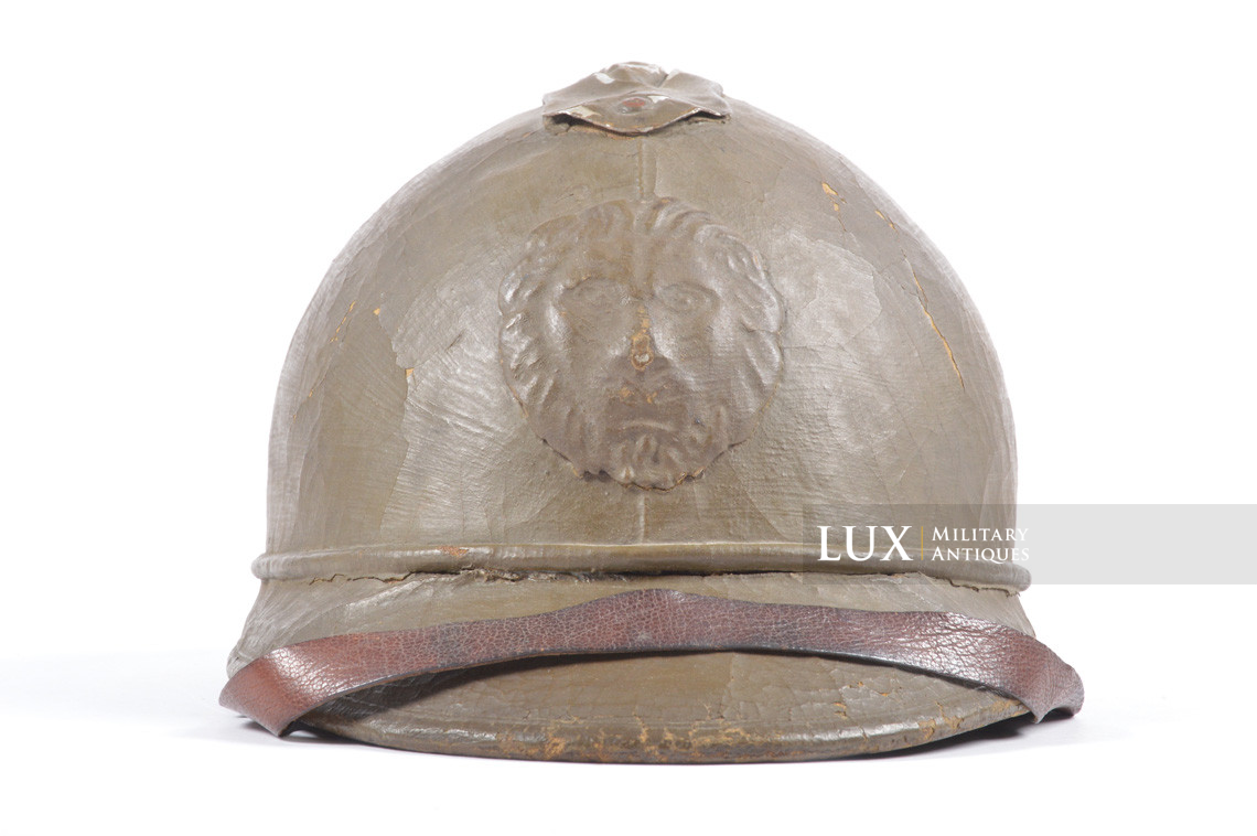 Casque Adrian belge M15 en liège - Lux Military Antiques - photo 4
