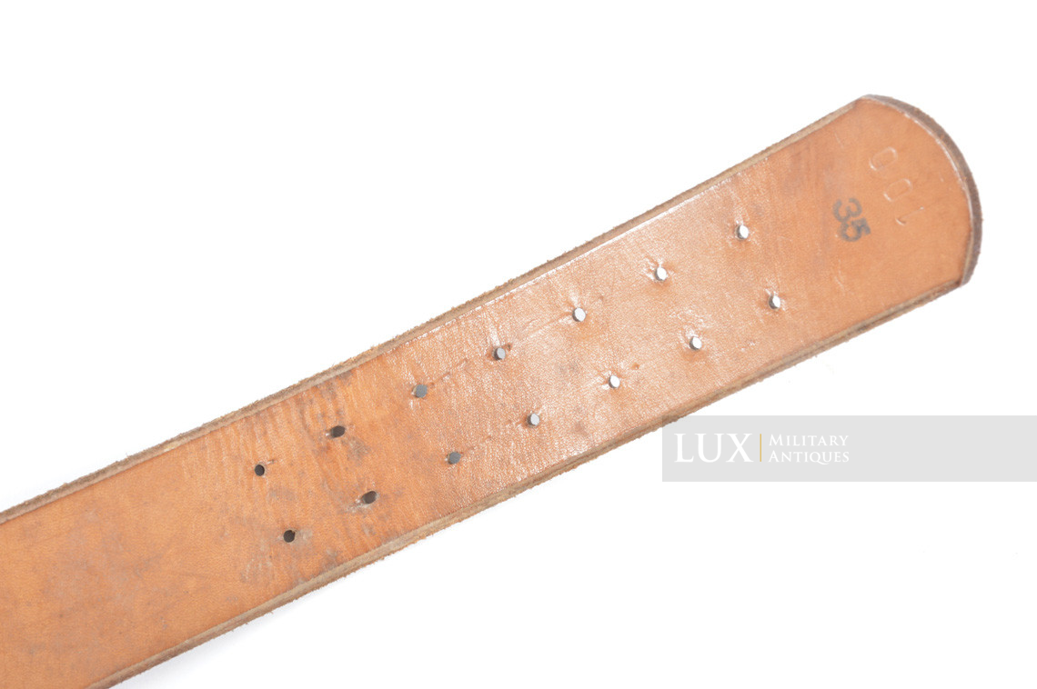 German late-war leather belt, « RBNr » - photo 12
