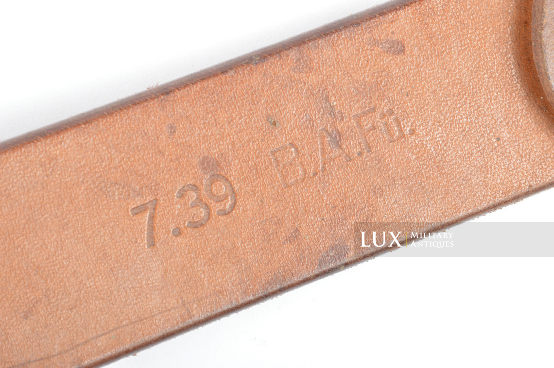 Cuir de ceinturon allemand précoce en cuir brun, « 1939 » - photo 9