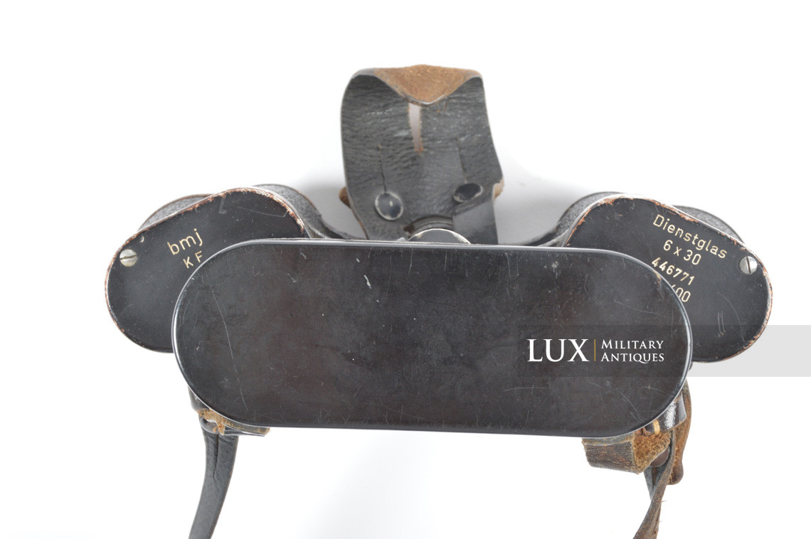 German 6x30 power issued field binoculars, Dienstglas, « bmj » - photo 11