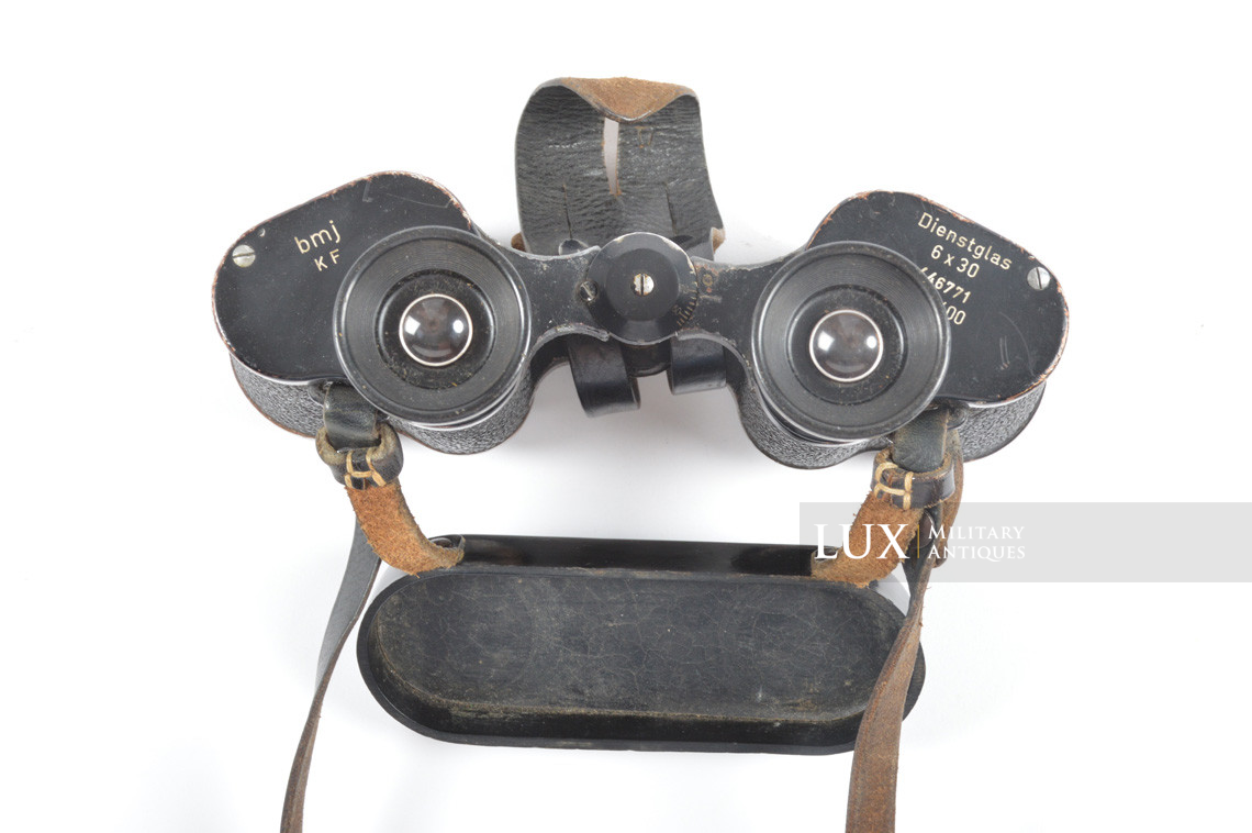 German 6x30 power issued field binoculars, Dienstglas, « bmj » - photo 13