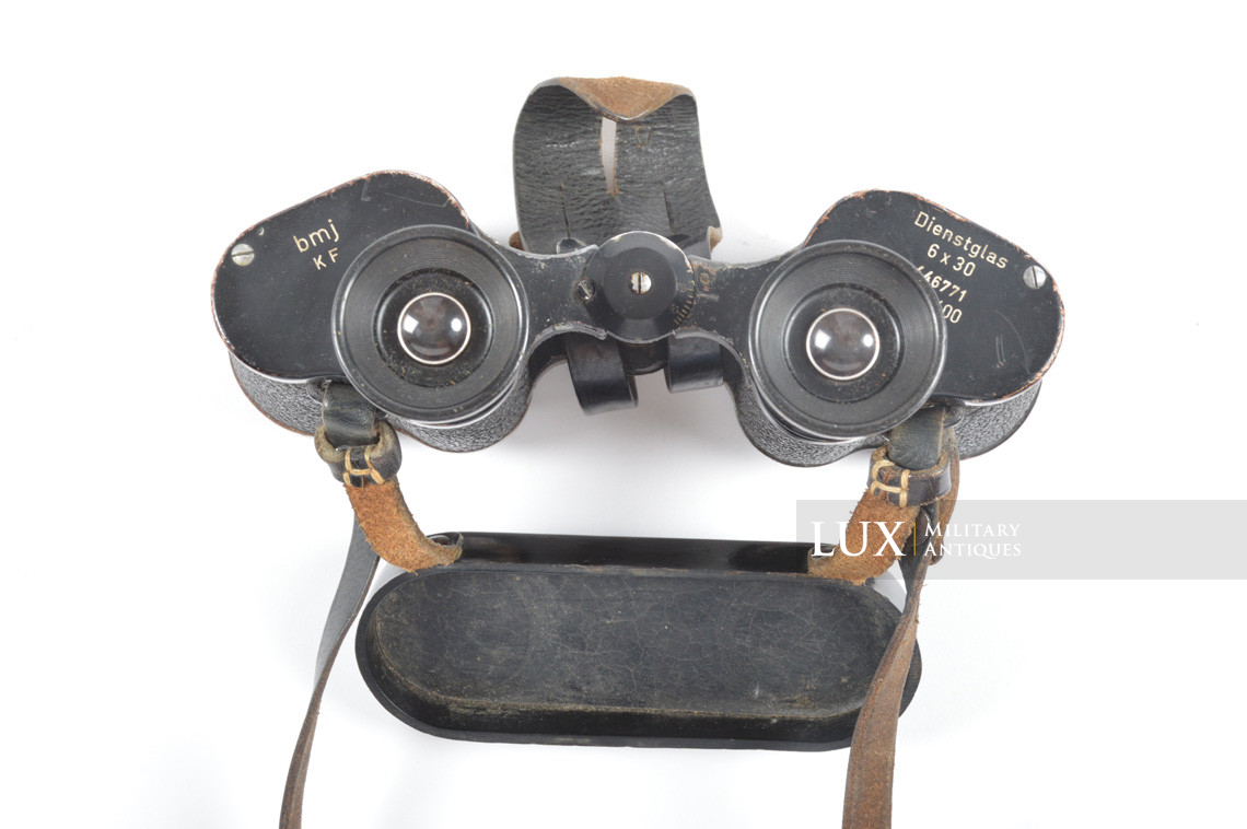 German 6x30 power issued field binoculars, Dienstglas, « bmj » - photo 12