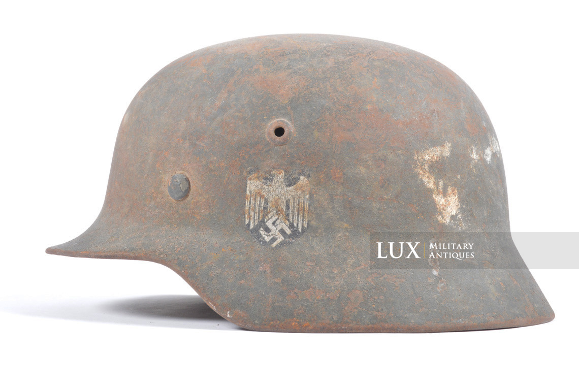 Casque allemand M35 Heer reconditionné, « dans son jus » - photo 4