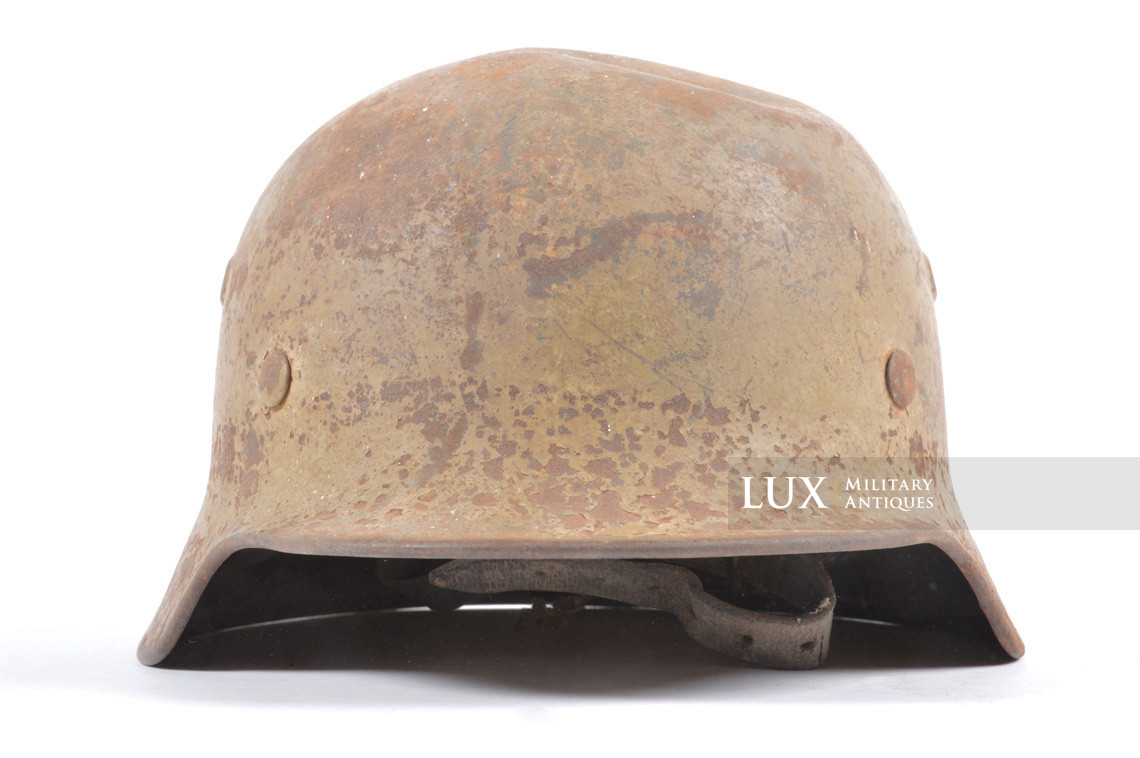 M40 Luftwaffe tropical camouflage combat helmet, « untouched / battle damage » - photo 8
