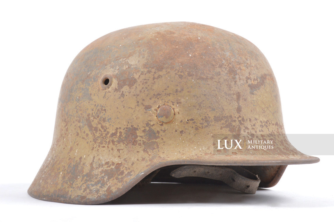 M40 Luftwaffe tropical camouflage combat helmet, « untouched / battle damage » - photo 9