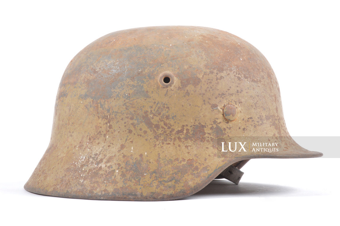 M40 Luftwaffe tropical camouflage combat helmet, « untouched / battle damage » - photo 10