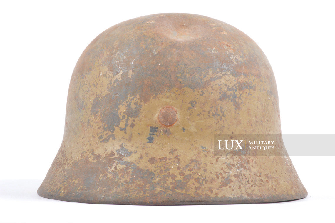 M40 Luftwaffe tropical camouflage combat helmet, « untouched / battle damage » - photo 12